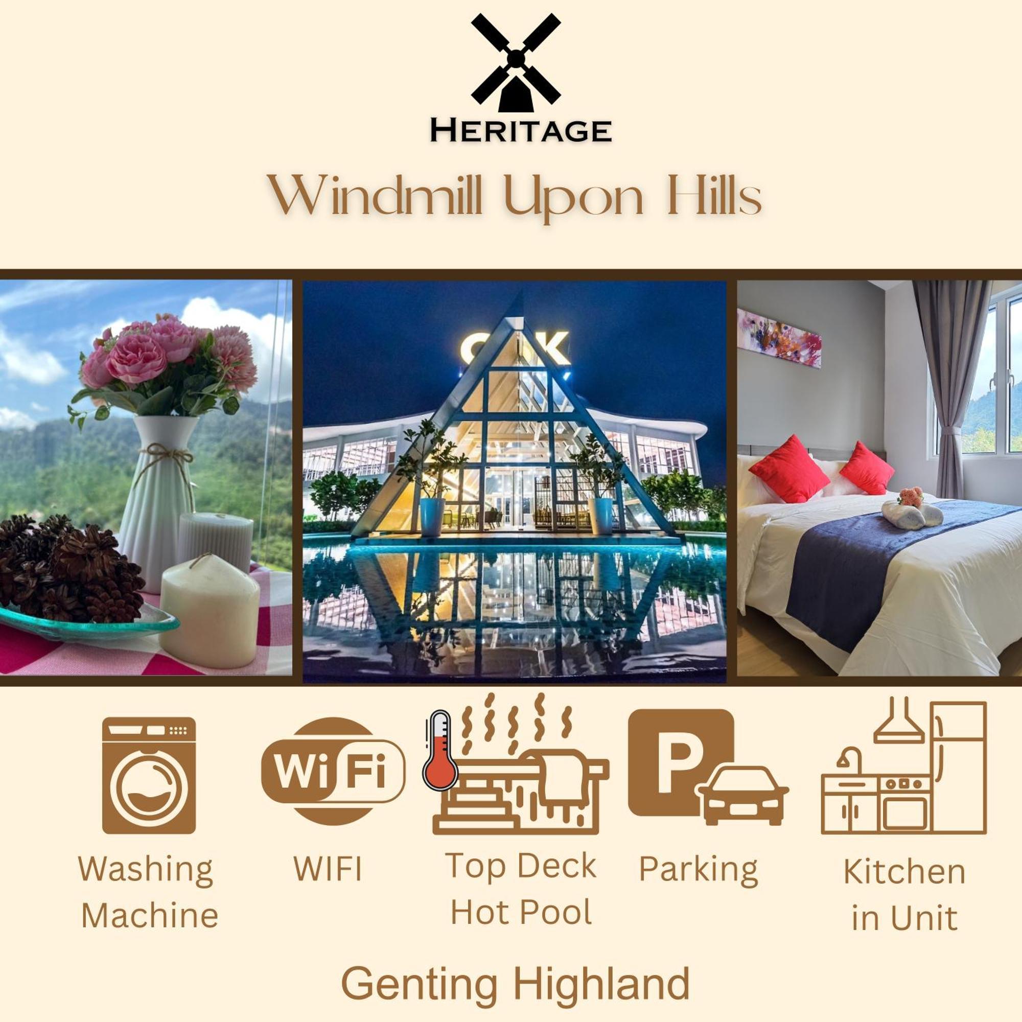 Windmill Upon Hills Luxurious Sky Villa 360 Sky Pool Heated Pool Mountainous Genting View Genting Highland By Heritage Cao nguyên Genting Ngoại thất bức ảnh